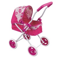 Aussie Baby Elegant Flower Bassinet Doll Pram
