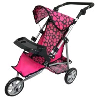 Aussie Baby Three Wheel Doll Pram with Tray