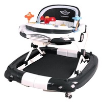 Car Theme Baby Walker Rocker Play Activity Centre Black