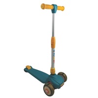 Supermax Kids Foldable Scooter with Flashing Wheels - Blue
