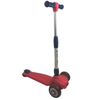 Supermax Kids Foldable Scooter with Flashing Wheels - Red