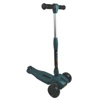 Supermax Pro Max Foldable Scooter with Flashing Wheels - Green