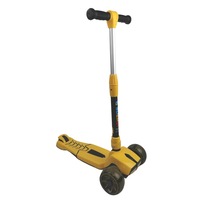 Supermax Pro Max Foldable Scooter with Flashing Wheels - Yellow