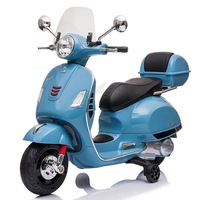 Vespa Licensed GTS 12V Kids Ride On Motorbike - Blue