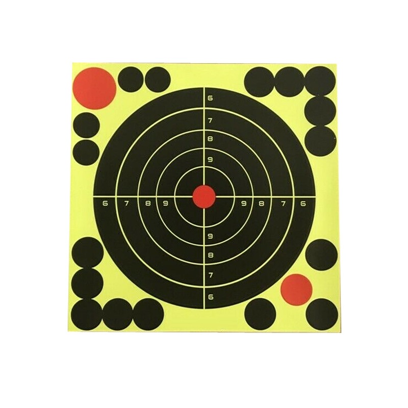 Buy 50 x 8" Reactive Self Adhesive Shooting Splatter Target Sheets MyDeal