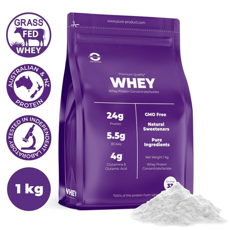 Buy 1KG WHEY PROTEIN ISOLATE / CONCENTRATE WPI WPC POWDER Choose Flavour MyDeal