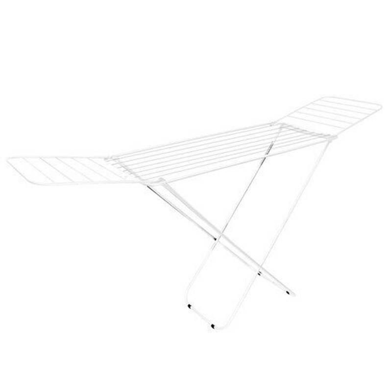 Buy 21 Rails Winged Clothes Airer Foldable Laundry Clothes Horse Drying Rack White MyDeal