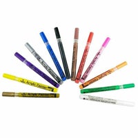 1/2/3/5PC Acrylic White Permanent Paint Pen 1.0MM for Wood Rock Plastic  Leather Glass Stone Metal Canva Ceramic Deep Hole Marker - AliExpress