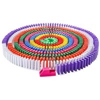 240/480/960 PCS Wooden Dominoes Block Tiles Bright Tumbling Knock Down