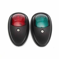 2x LED Navigation Lights Nav Lamp Side Mount Port Starboard Marine Yacht Boat