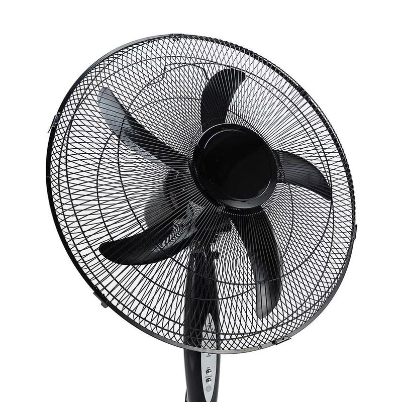 Buy 50cm Black Pedestal Fan 3 Speed Remote Tilt Oscillating Height