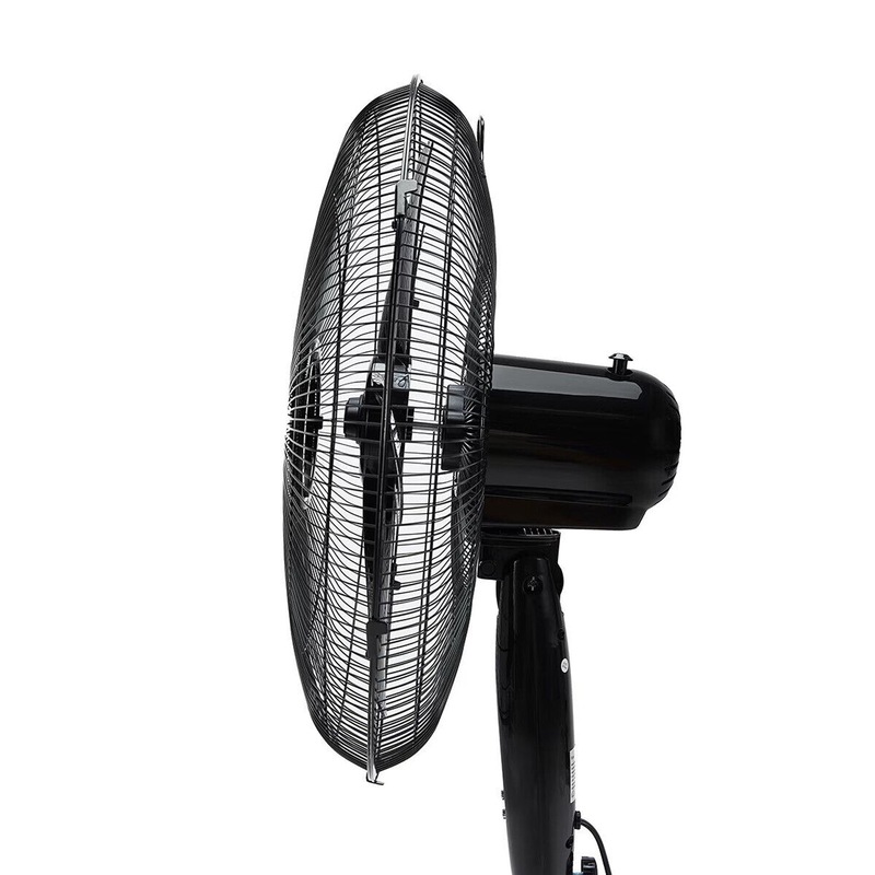Buy 50cm Black Pedestal Fan 3 Speed Remote Tilt Oscillating Height