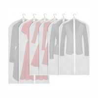 5xDustproof Storage Bag Garment Dress Cover Suit Clothes Coat Jacket Protector