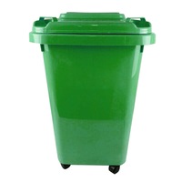 60l Plastic Wheelie Storage Bins Kids Toy Storage Bin