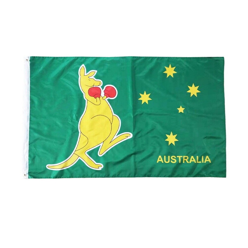 Buy Boxing Kangaroo Flag 3x5 ft Australian National Symbol 90x150 cm