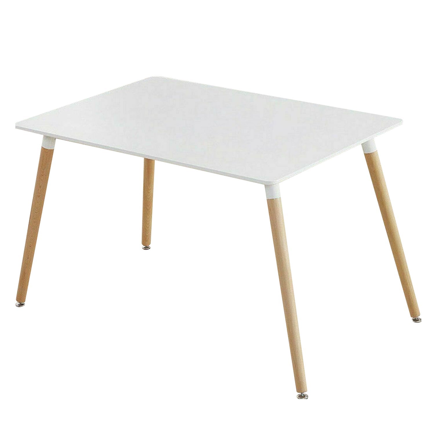 Cafe Wooden Top Replica Tables Modern Pop Hot Square Dining Table White