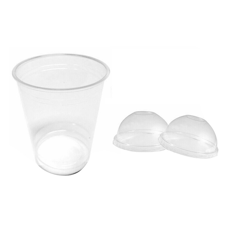 Buy Disposable Cold Drink Cup Dome Lid Iced Coffee Smoothies Milk Shake