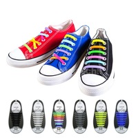 Easy Lazy No Tie Elastic Silicone Shoe Laces Cool Guy Sports Shoelaces Unisex
