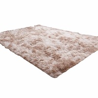 Floor Rug Fluffy Rugs Area Carpet Shaggy Large Pads Soft Mat Khaki