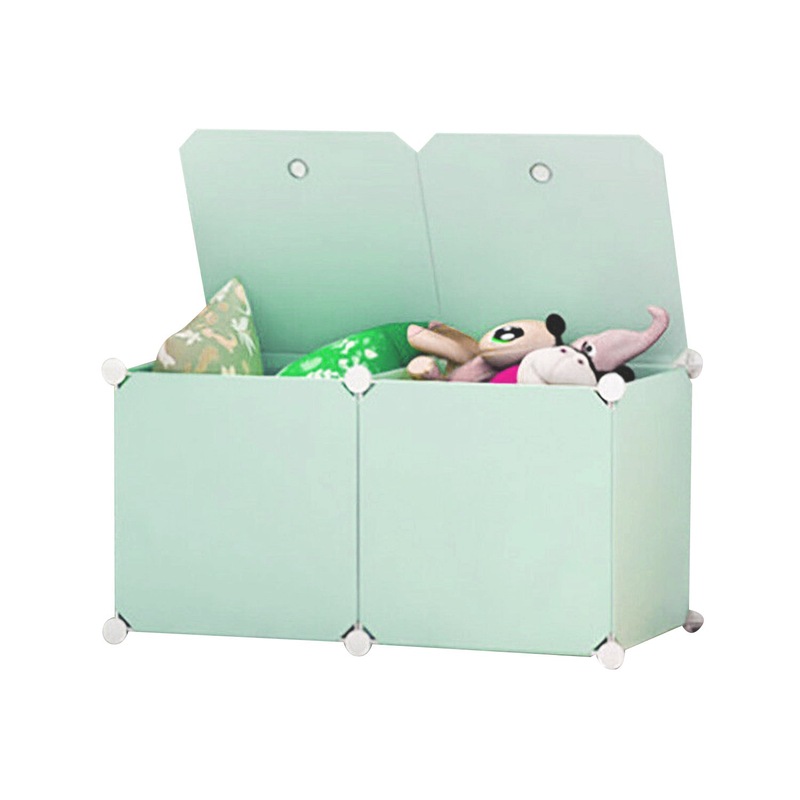 Buy Green Cube Storage Closet Organizer Cubby Bins Shelves Toy Kid MyDeal