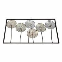 Large Metal Wall Art 100cm Dandelion Framed Hanging Home Decor Flower Sculpture