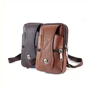 Men Belt Waist Leather Bag Mobile Phone Pouch Holster Holder Wallet Shoulder