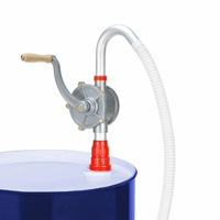 Self Dispense Hand Rotary Oil Diesel Fuel Pump Aluminium Alloy Drum Tank Barrel