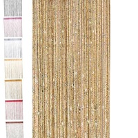 String Door Curtain Fly Screen Window Panel Tassel Fringe Beads Room Divider