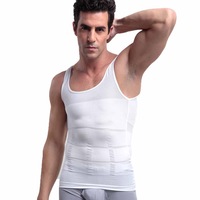 White Men Slimming Body Slim Shaper Underwear Corset Compression Vest