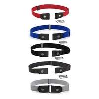 Women Invisible Elastic Buckle-Free Belt for Jeans No Bulge Hassle Waistband