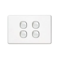 10 x Four 4 Gang Wall Plate Light Switch