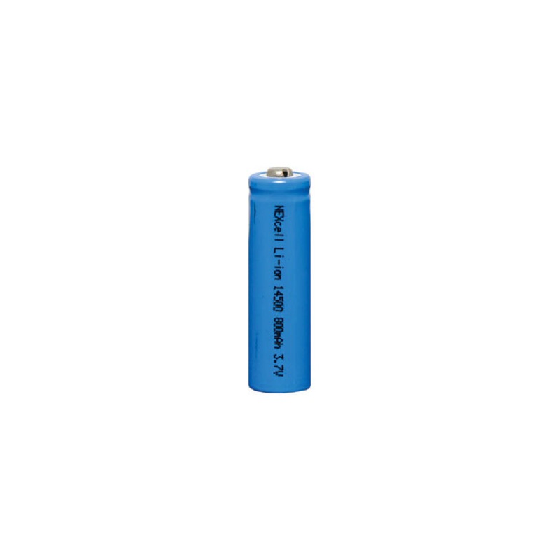 Pile Rechargeable 14500 Li-Ion 3.7V 3000 MAh Avec Cosses à Souder - Pour Lampe Torche, Projets électroniques - Neuve