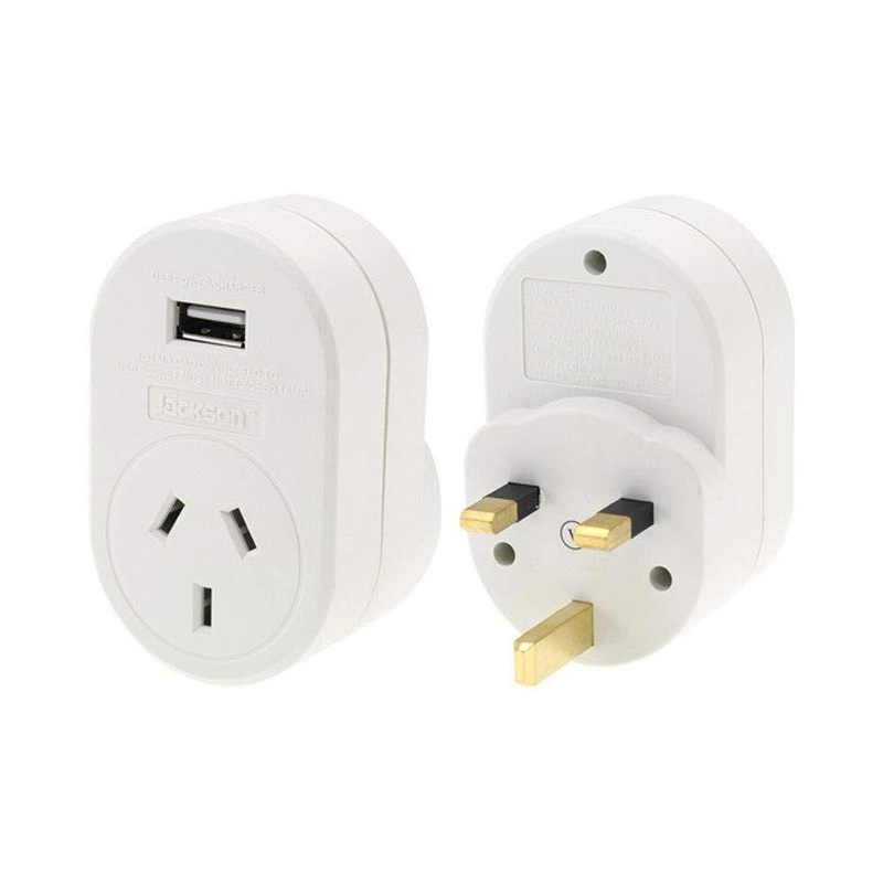 Buy Outbound UK and Hong Kong Travel Adapter w/ USB Charge Ports - MyDeal