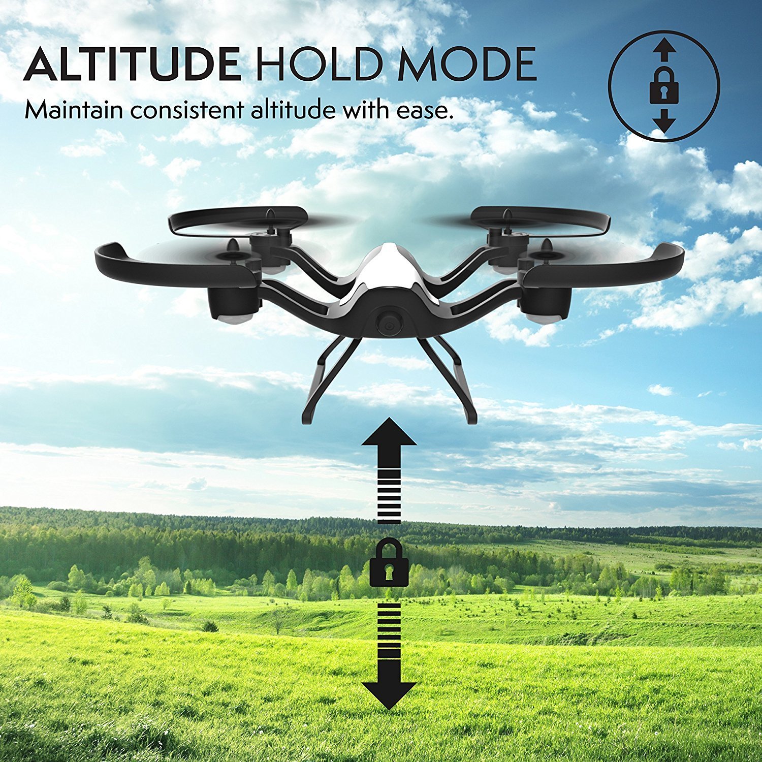 Buy RC Wi Fi FPV Beginner Drone with 720p HD Camera and 2 x Batteries MyDeal