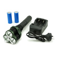 Rechargeable High Power 1500 Lumens 3 x CREE XML LED Torch Flash Light