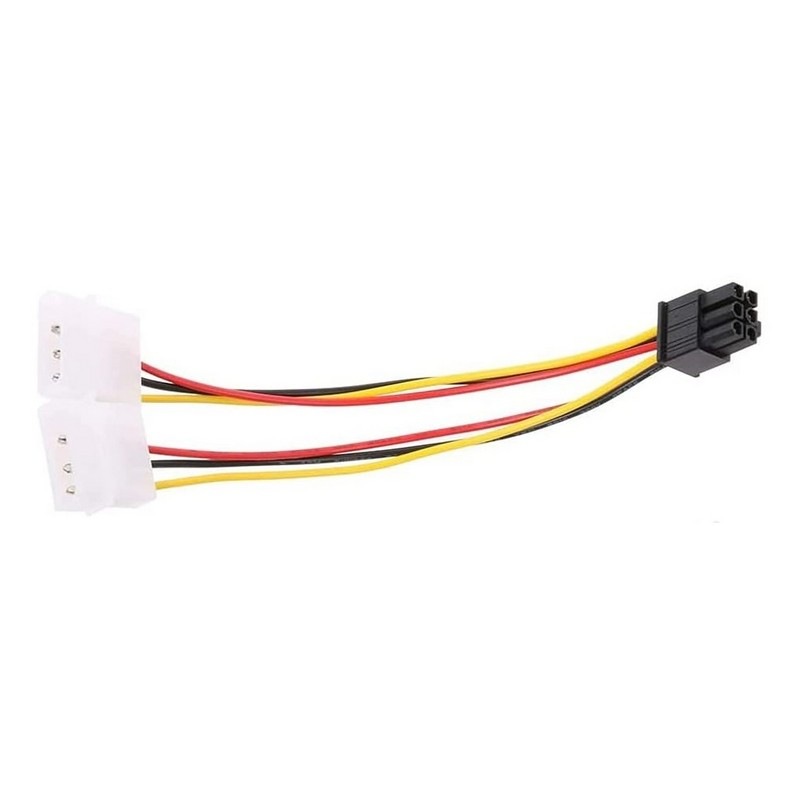 4 Pin Molex To 6 Pin Pcie Adapter Buy [2XMOLEX-TO-6-PIN-VGA] Dual 4 Pin Molex to 6 Pin PCI Express Video