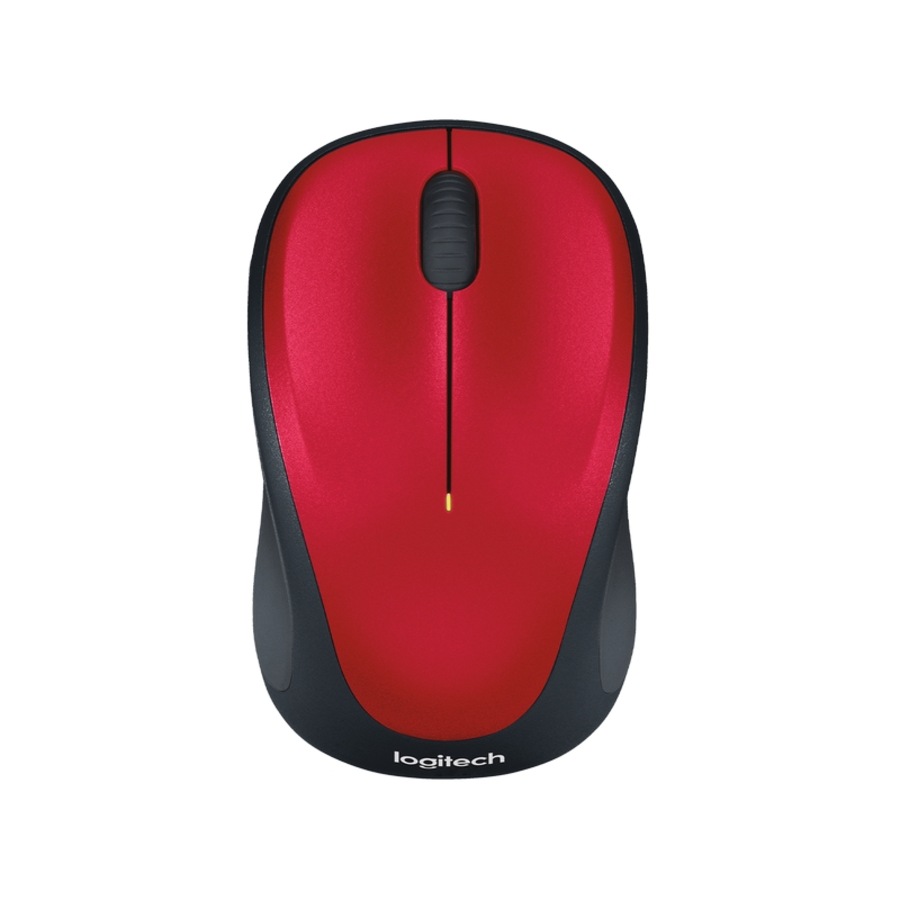 [910-003412] Logitech M235 Wireless Mouse Red - Contoured Design Glossy Comfort Grip