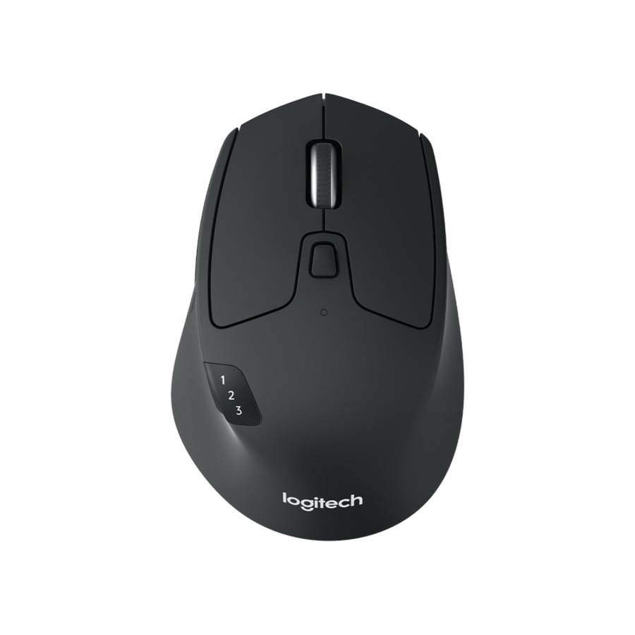 [910-004792] Logitech M720 Triathlon Multi-Device Wireless Mouse, Bluetooth, Unifying Receiver