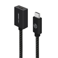 Alogic MU31CC-EXT-050BLK 0.5m USB 3.1 USB Type-C Extension Cable Male to Female