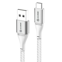 Alogic ULCA21.5-SLV 1.5m Super Ultra USB 2.0 USB-C to USB-A Cable 3A/480Mbps Silver