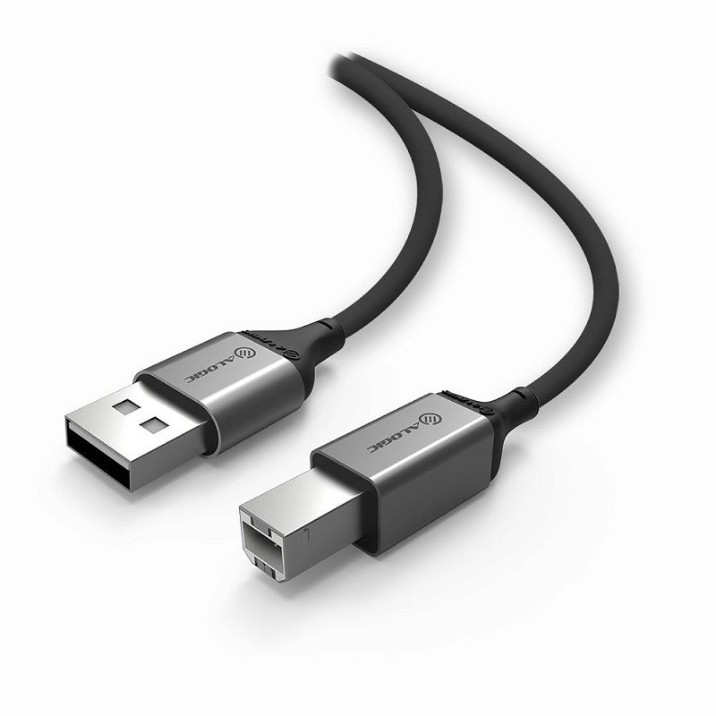 Alogic U25ABRBK 5m Ultra USB2.0 USB-A (Male) to USB-B (Male) Cable for Printers Doc etc.