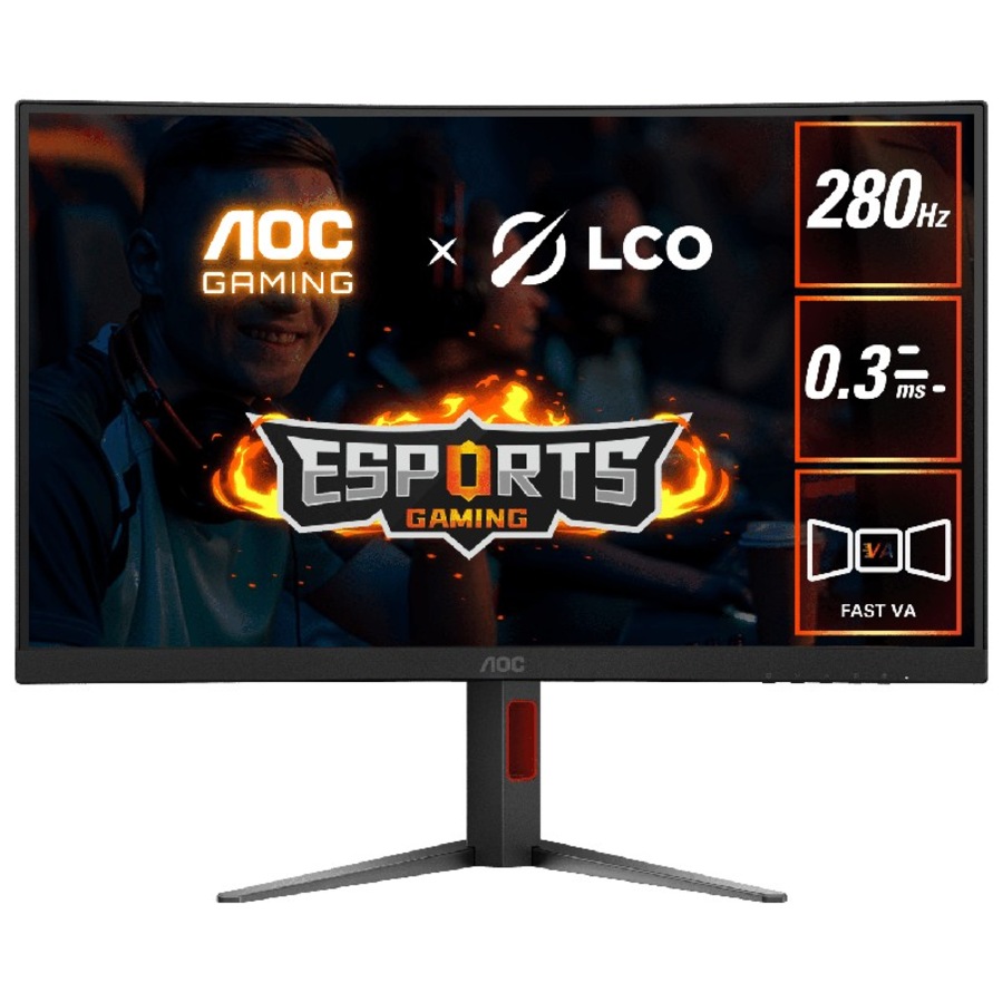 AOC 27" 280Hz FHD Curved Gaming Monitor, 0.3ms, Fast VA, Adaptive Sync [C27G4Z]
