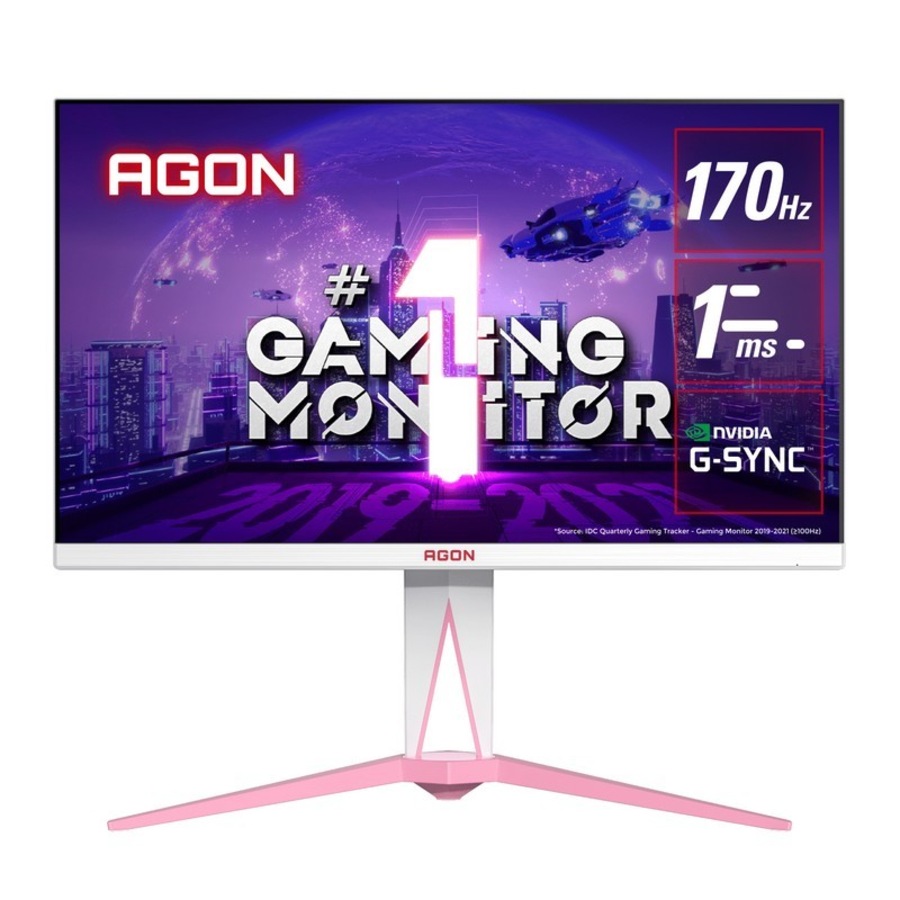 AOC AGON 27" Monitor, Pink Special Eddition IPS 2K,1ms, 170Hz [AG275QXR]