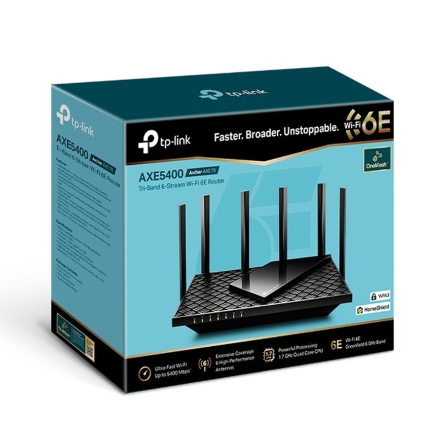 [Archer AXE75] AXE5400 Tri-Band Gigabit Wi-Fi 6E Router