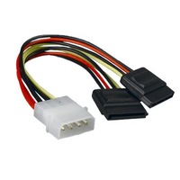 Astrotek AT-MOLEX-TO-SATAX2 Internal Power to SATA Molex Cable - 4 pins to 2x 15 pins 18AWG RoHS