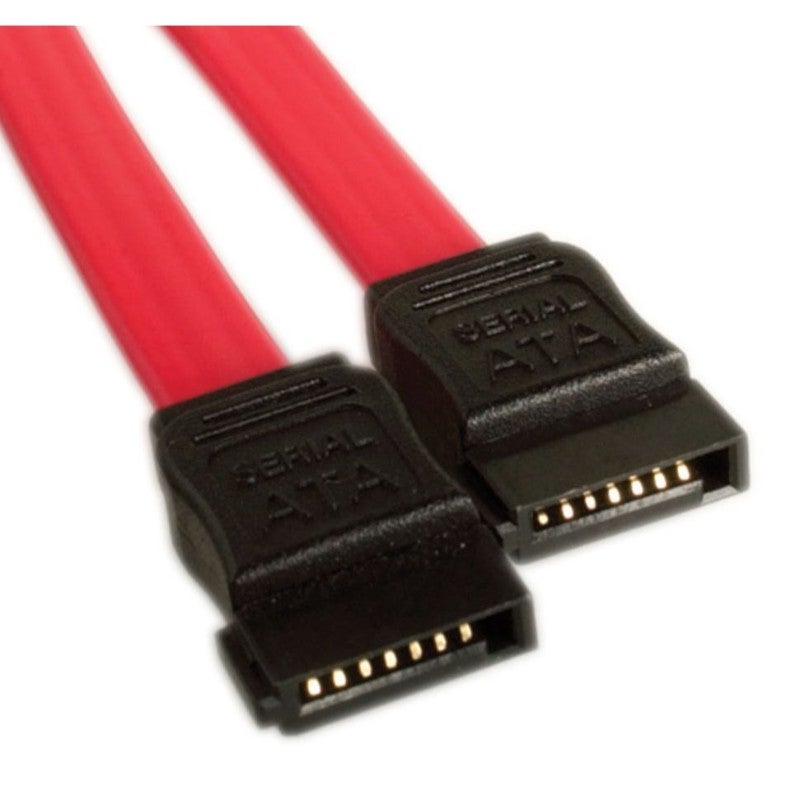 Astrotek AT-SATA-180D SATA Data Cable 50cm 7 pins to 7 pins Straight 26AWG Red
