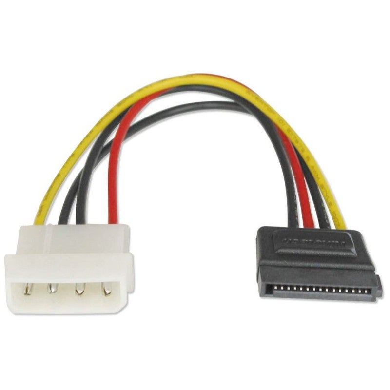 Astrotek AT-SATA-PWR SATA Power Cable 15cm 4 pins Male to 15 pins Female 18AWG RoHS
