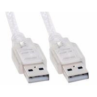 Astrotek AT-USB2-AMAM-1M USB 2.0 Cable 1m - Type A Male to Type A Male Transparent Colour RoHS