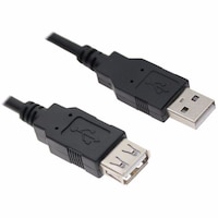 Astrotek AT-USB2-AA-0.3M USB 2.0 Extension Cable 30cm - Type A Male to Type A Female Transparent
