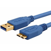 Astrotek AT-USB3MICRO-AB-1.8M USB 3.0 Cable 2m - Type A Male to Micro B Blue Colour